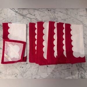 Kate Spade set of 6 Napkins, like new.